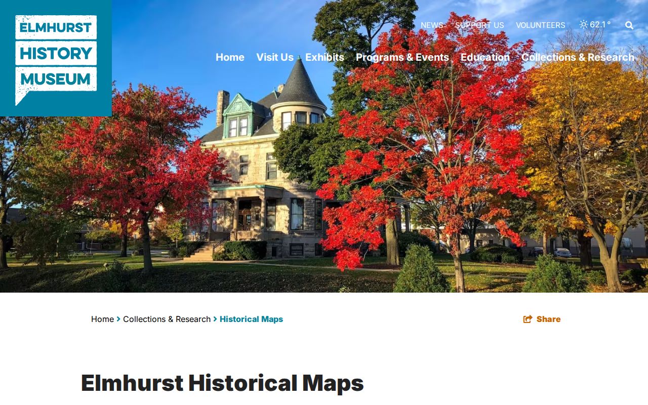 Elmhurst city directory addresses on historic and Sanborn maps
