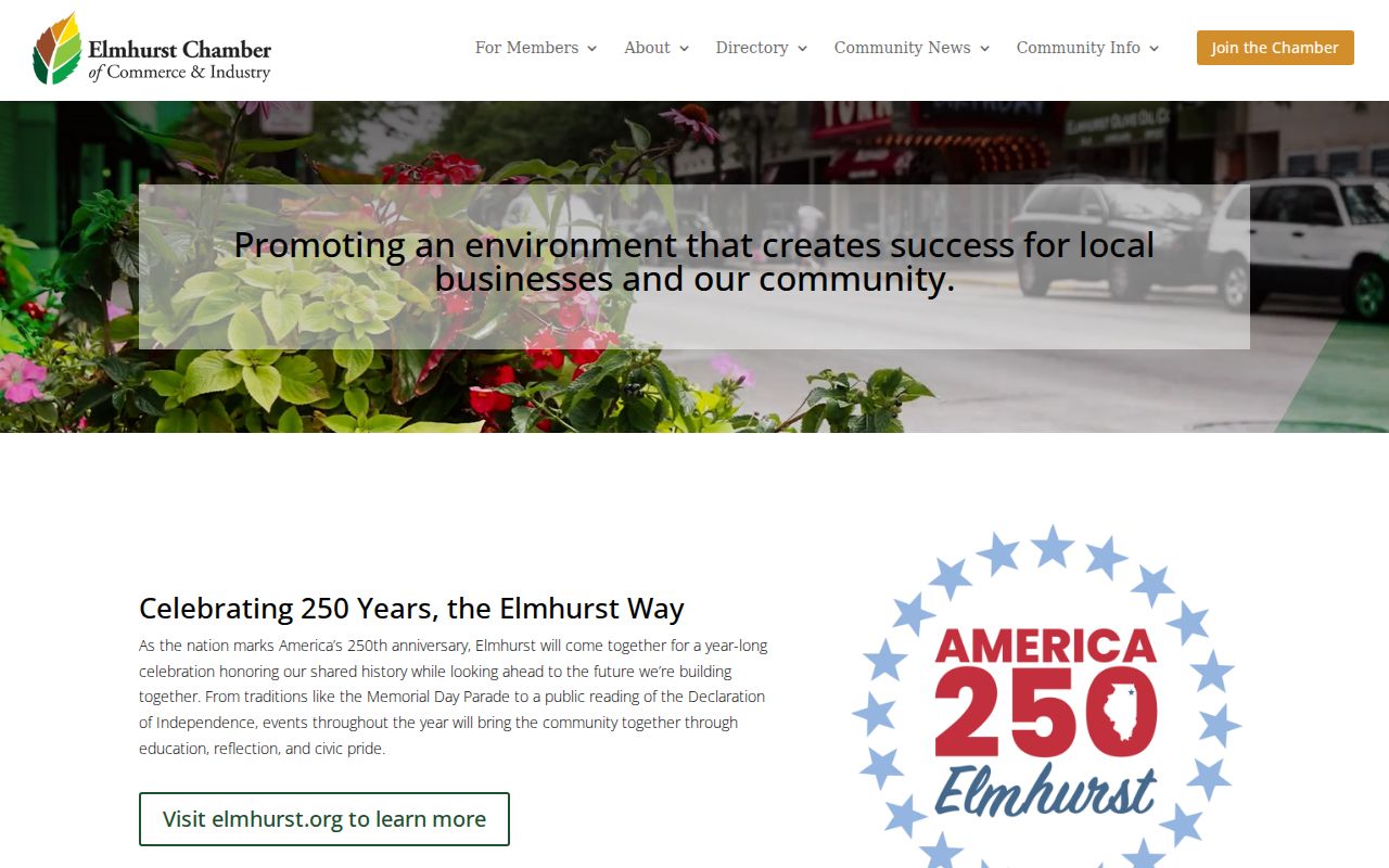 Elmhurst Chamber community directory for public local connections